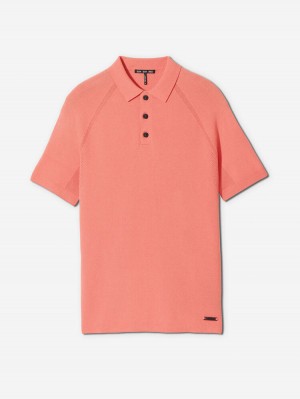 Sun Day Red 3D Knit Polo Hunter | 408972-AIH