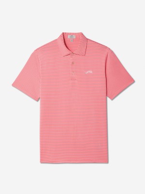 Sun Day Red Classic Stripe Polo Korall | 610345-RKT