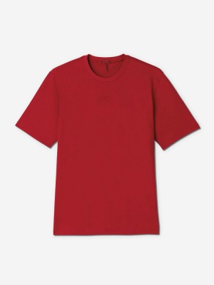 Sun Day Red Short Sleeve Dark Nebula T-Shirt Rød | 506729-CJM