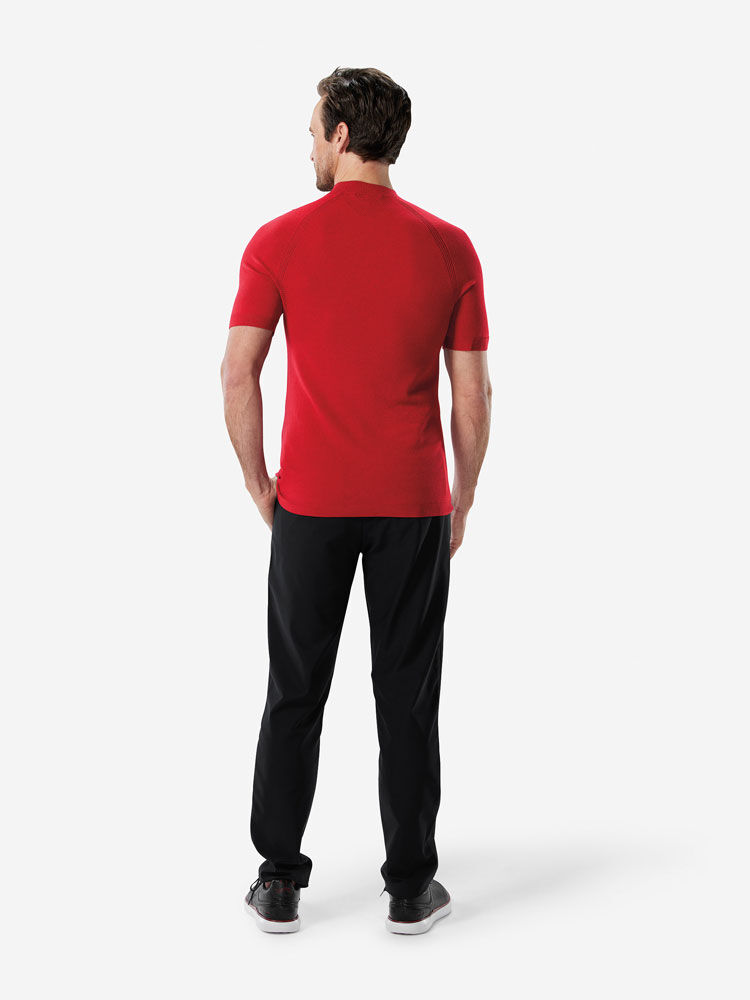 Sun Day Red 3D Knit Mock Rød | 984256-GJR