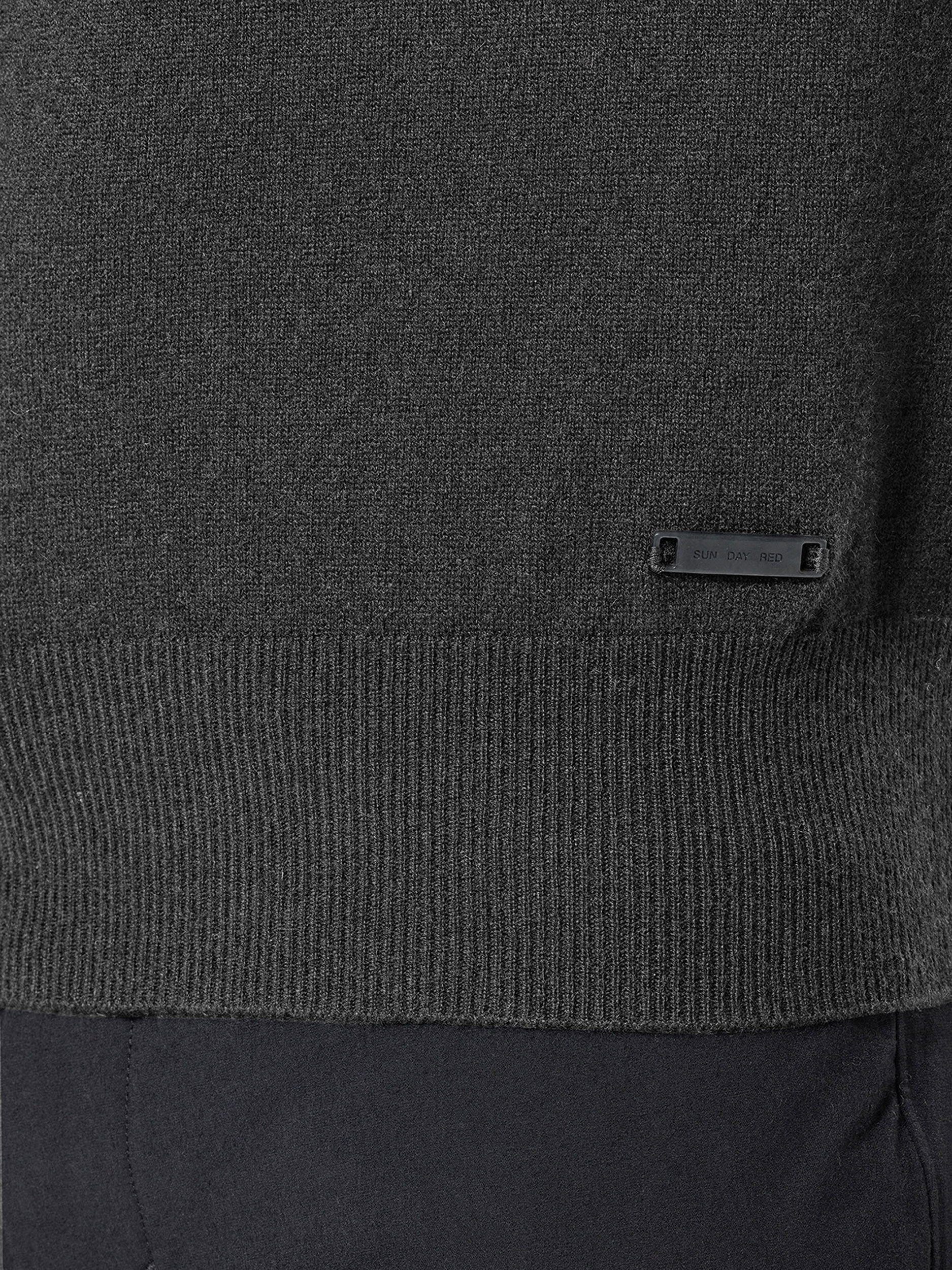 Sun Day Red 3D Tour Cashmere Crew Charcoal | 318069-NTQ