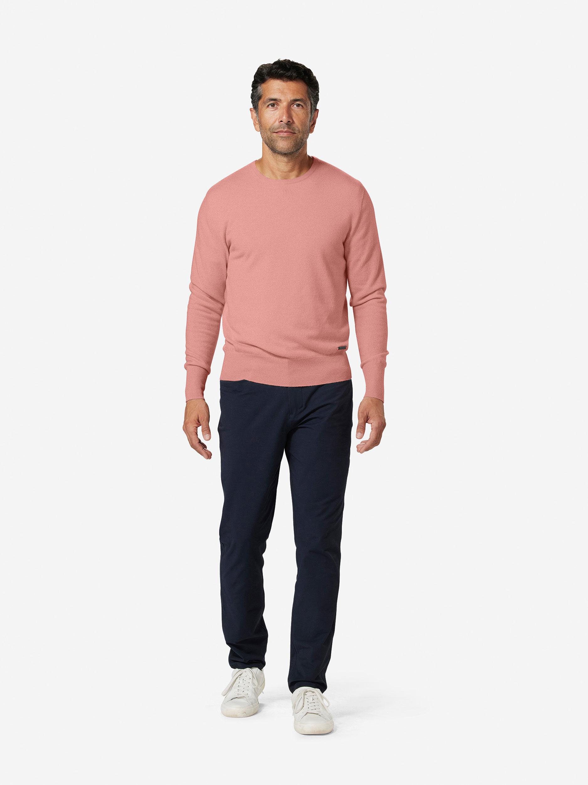 Sun Day Red 3D Tour Cashmere Crew Rosa | 721034-HFZ