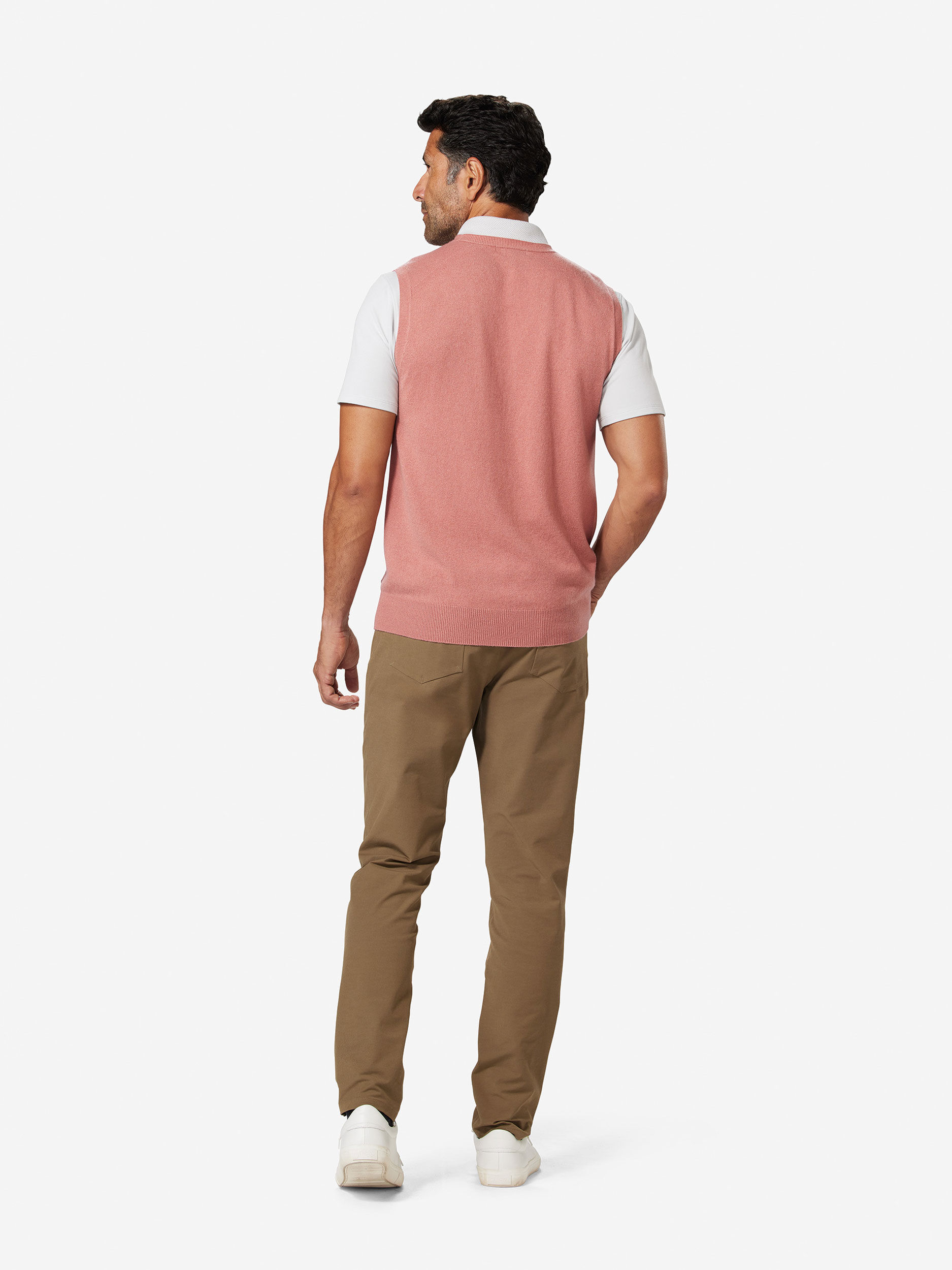 Sun Day Red 3D Tour Cashmere Vest Rosa | 352179-KQU