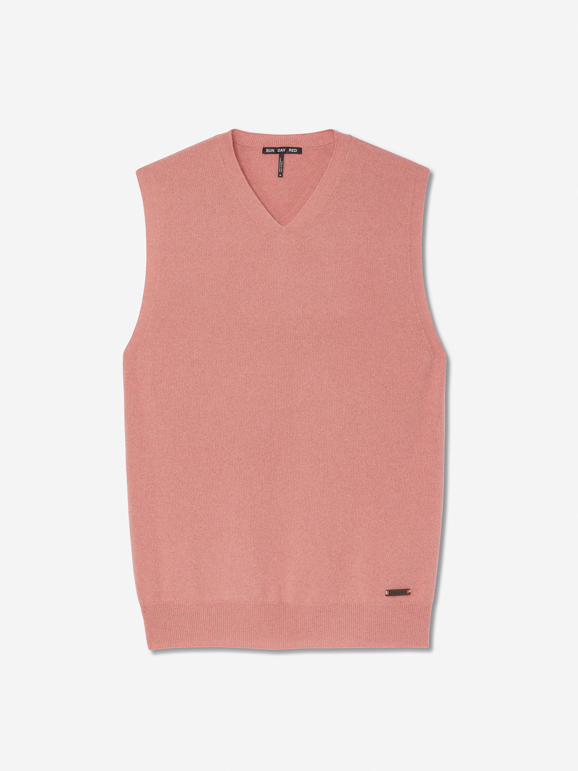 Sun Day Red 3D Tour Cashmere Vest Rosa | 352179-KQU