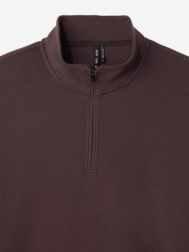 Sun Day Red Hibrid Lightweight Quarter Zip Crown | 248539-CYH