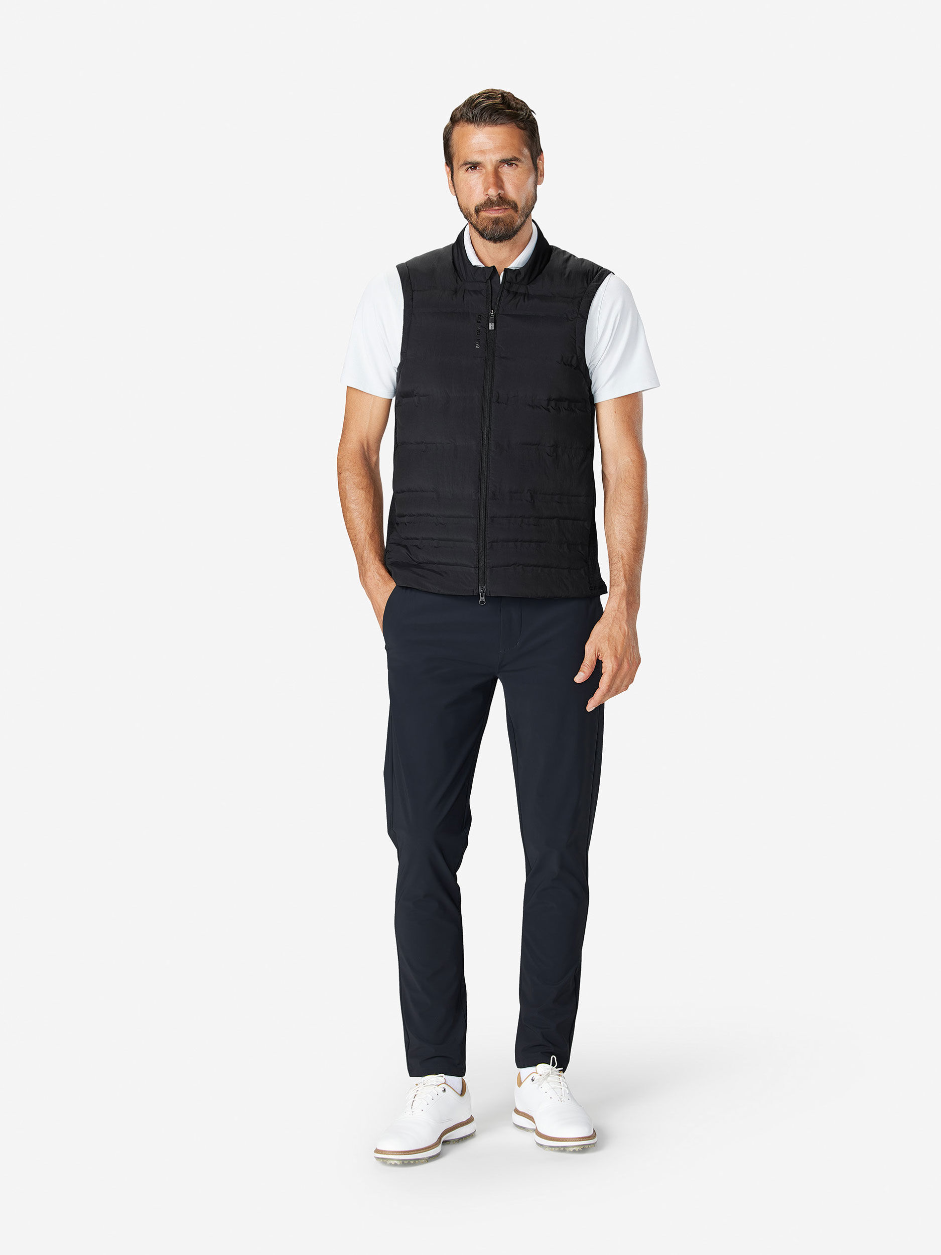 Sun Day Red Insulated Grid Vest Svarte | 750316-YWN