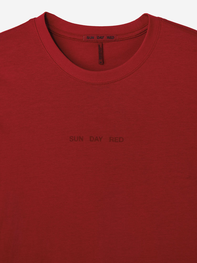 Sun Day Red Long Sleeve Dark Matter T-Shirt Rød | 526479-OKD