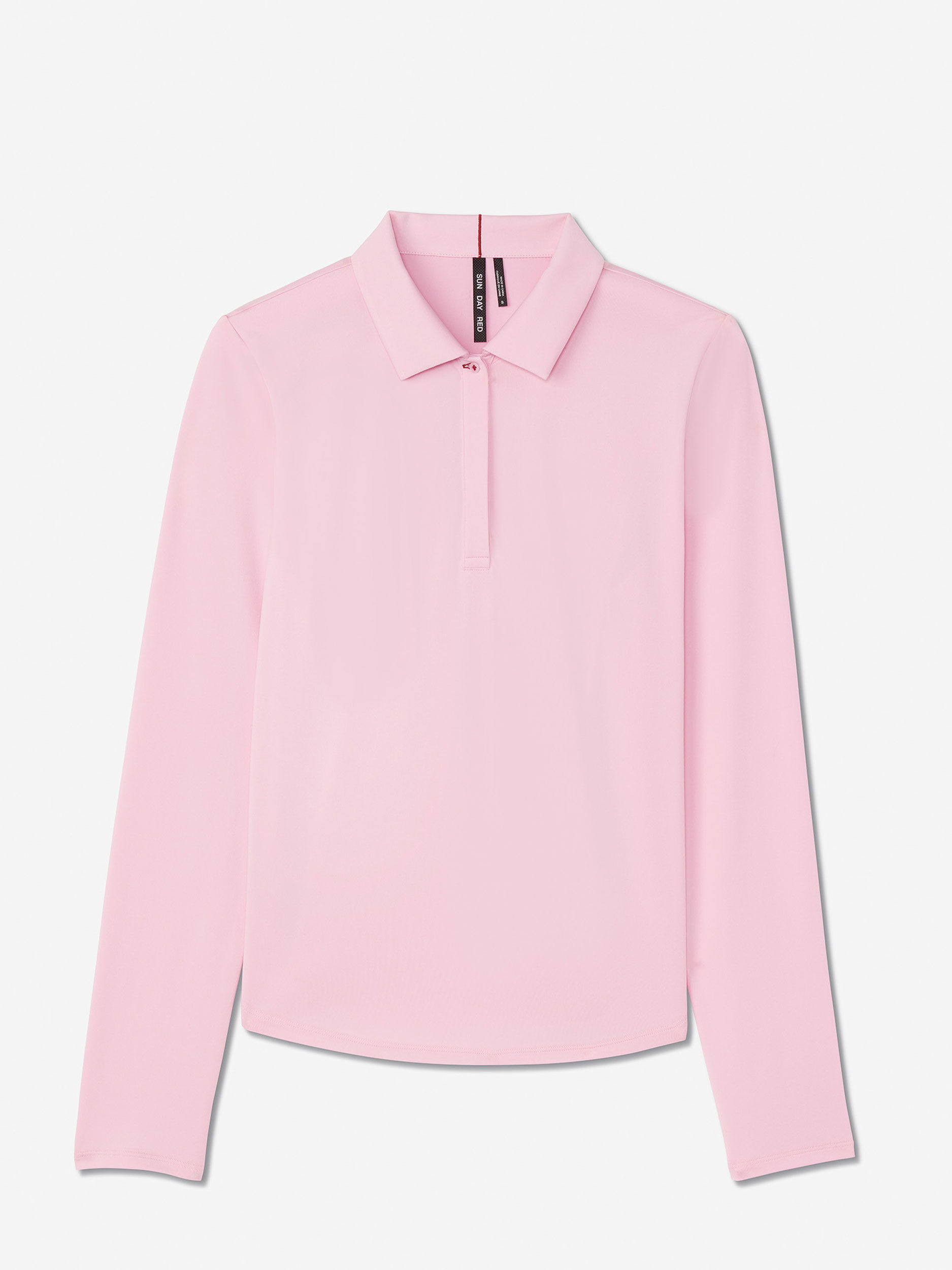 Sun Day Red Long Sleeve Performance Victoria Polo Rosa | 597280-MON