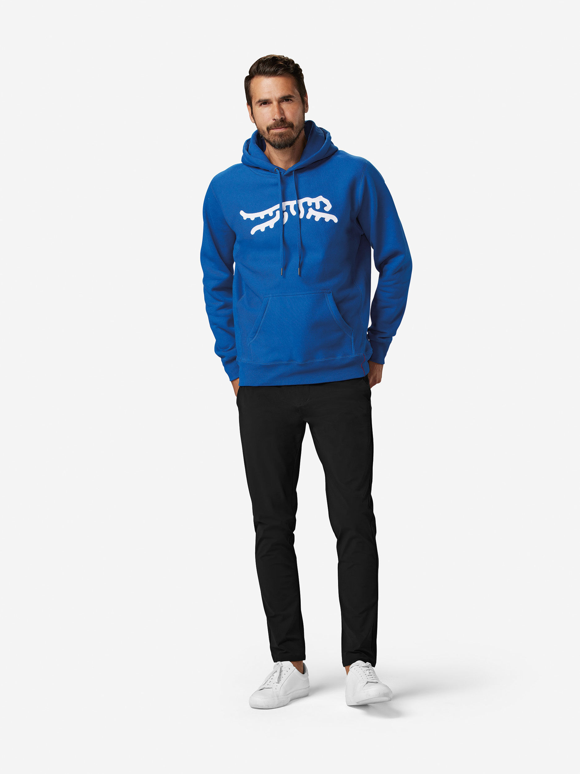 Sun Day Red Luare Chain Stitch Hoodie Royal/White | 362458-LFC