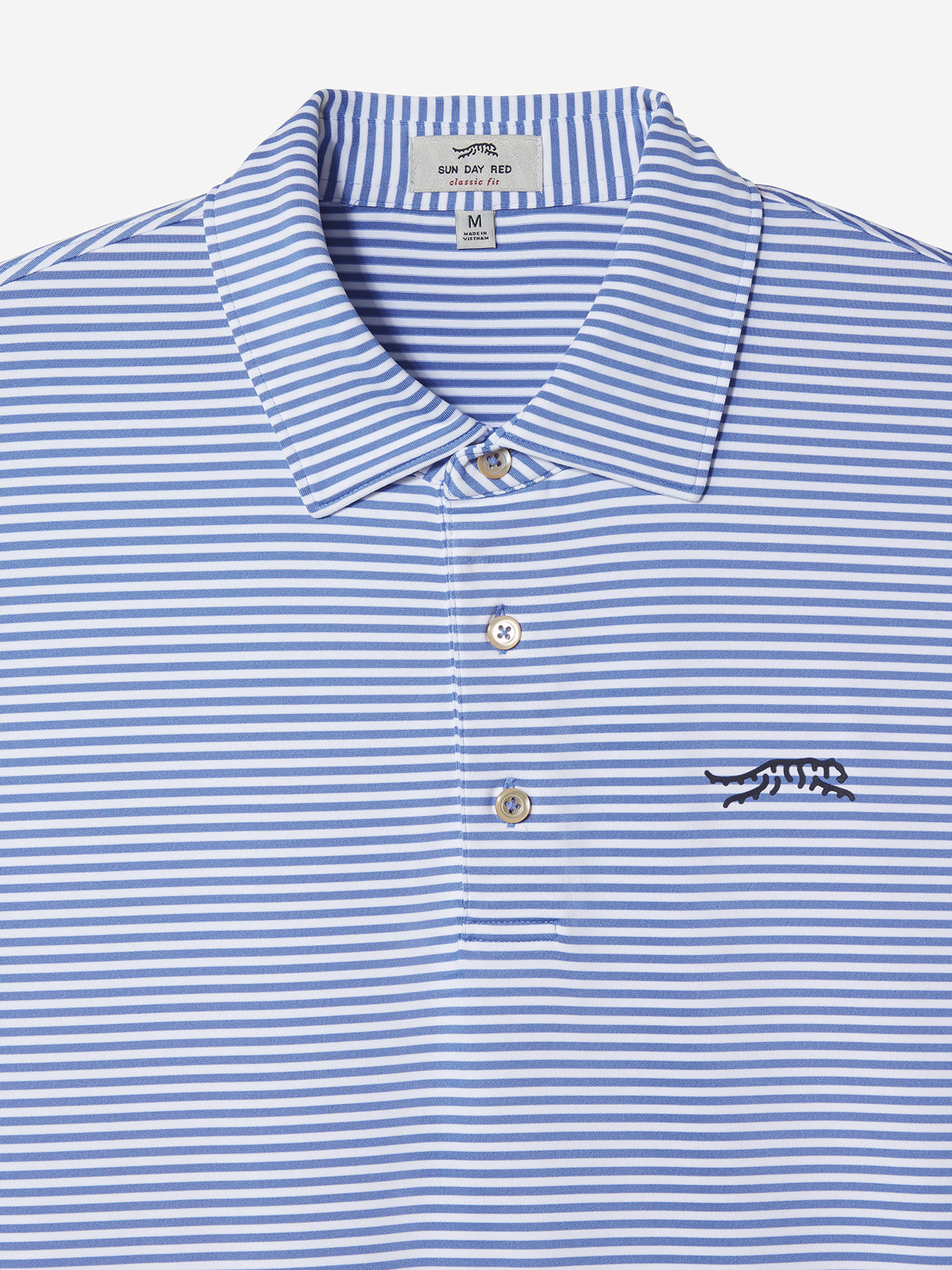 Sun Day Red Monterey Stripe Polo Blå Stripete | 825419-JCD