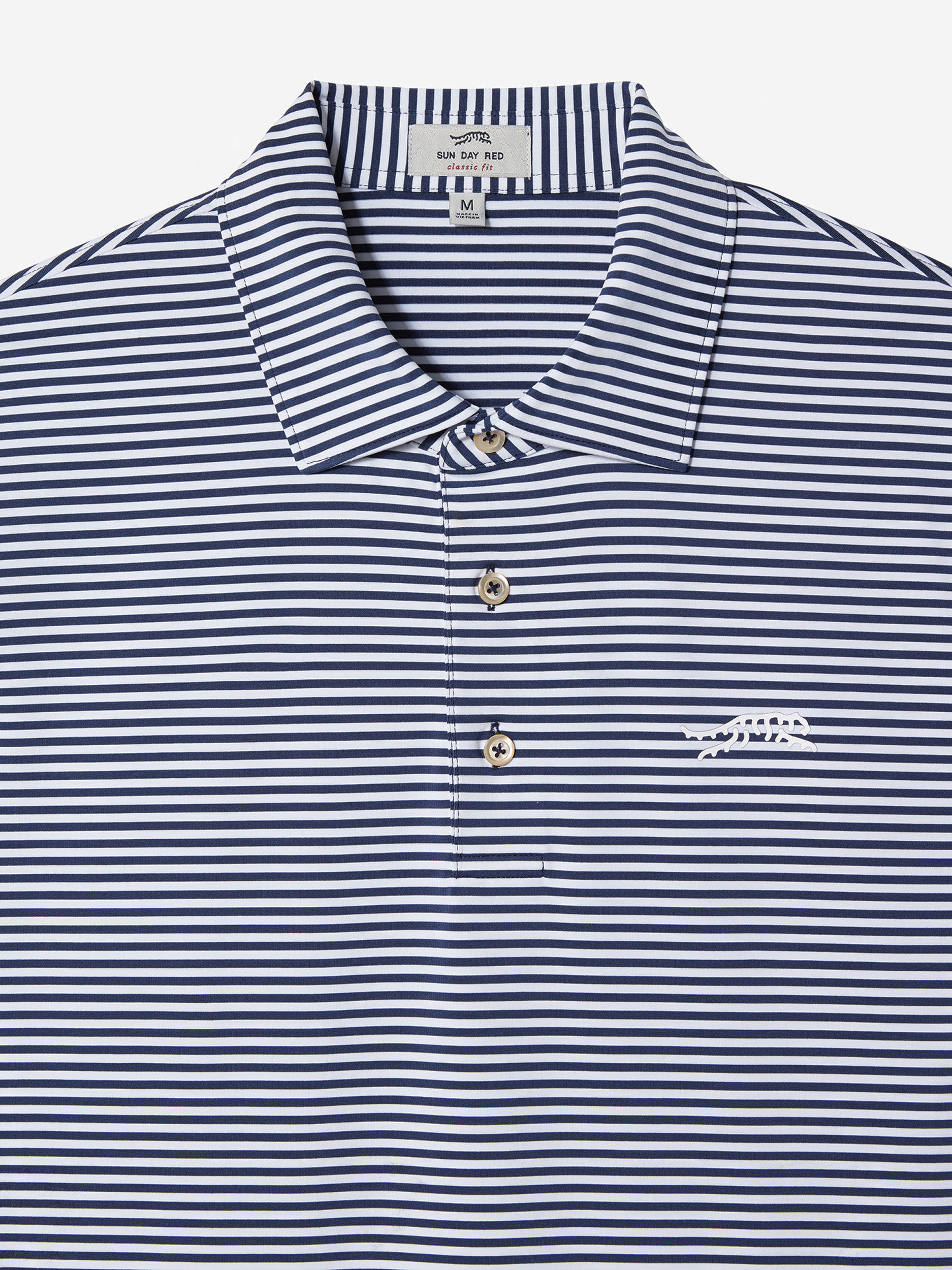 Sun Day Red Monterey Stripe Polo Marineblå Hvite Stripete | 945076-COQ