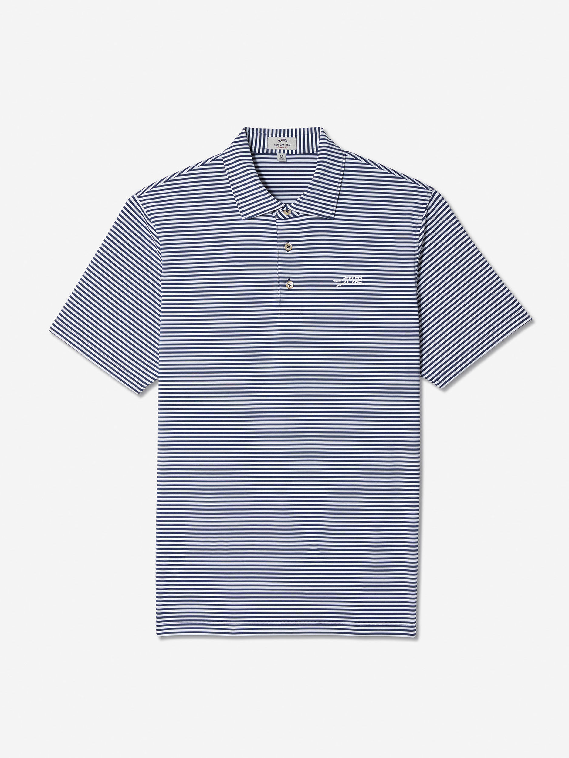 Sun Day Red Monterey Stripe Polo Marineblå Hvite Stripete | 945076-COQ